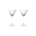 To klart fasettslipte krystallglass for cocktail, elegant og skandinavisk design fra Frederik Bagger.