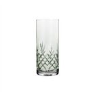 Grønn fasettslipt vase i krystallglass med skandinavisk minimalistisk design fra Frederik Bagger