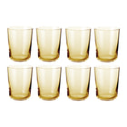 Åtte gule vannglass med skandinavisk, funksjonelt design fra Frederik Bagger i tidløst stilrent uttrykk.