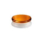 Crispy Bottle-lokk i retrostil med oransje glass og minimalistisk, funksjonelt design fra Frederik Bagger Norge.
