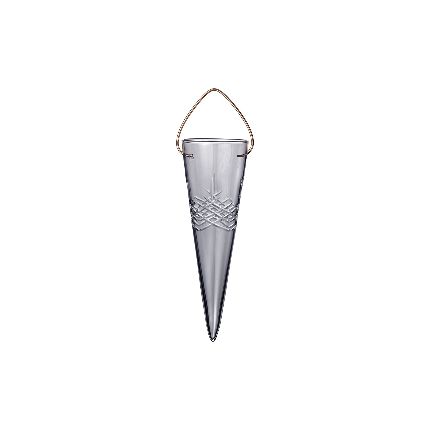 Crispy Glass Cone Dark // Grå - 1 stk.